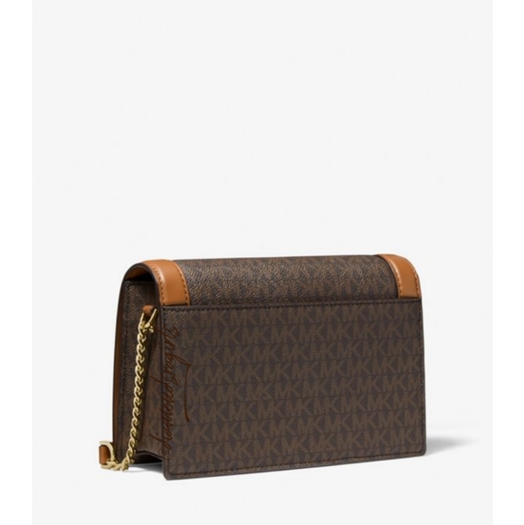 MICHAEL KORS Jet Set Large Logo Crossbody Bag Chain Bag Boy Bag - Picture 4 of 16